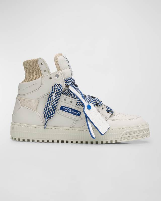 3.0 Off Court Leather High-Top Sneakers